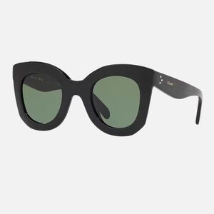 Celine Black Sunglasses with green Lenses CELINE 3 DOTS CL4005IN